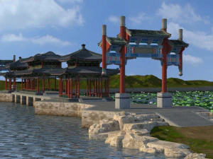 summer resort 3D Model