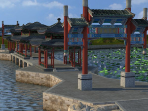 summer resort 3D 模型