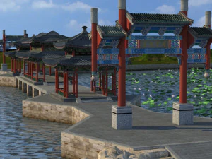 summer resort 3D Model
