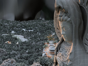 goddess of mercy temple Modello 3D