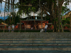 goddess of mercy temple Modèle 3D
