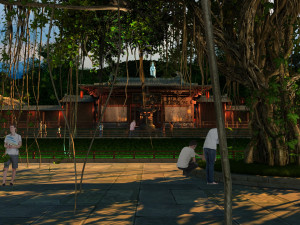 goddess of mercy temple Modèle 3D