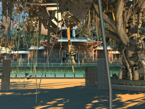 goddess of mercy temple Modèle 3D