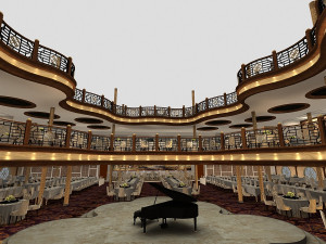stern restaurant Modello 3D