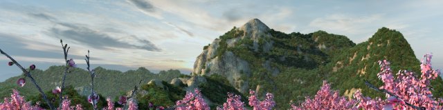 lotus mountain Model 3D .c4d .max .obj .3ds .fbx .stl .blend 