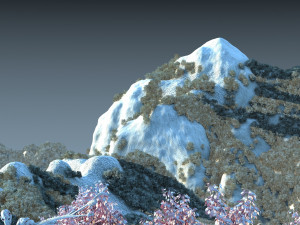 lotus mountain Model 3D