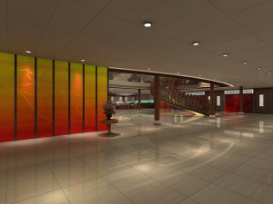 the central hall of the ship 3Dモデル