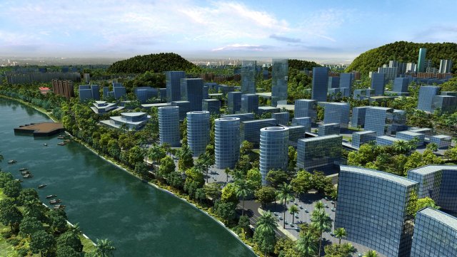 city building 3D Модель .c4d .max .obj .3ds .fbx .stl .blend 