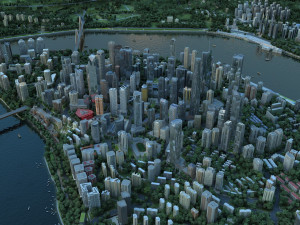chongqing chaotianmen 3D 模型