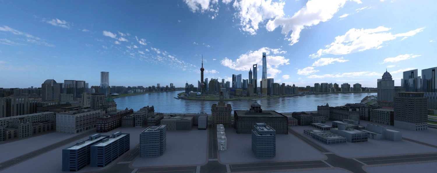 shanghai city 3D Model .c4d .max .obj .3ds .fbx .stl .blend