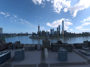 shanghai city 3D मॉडल