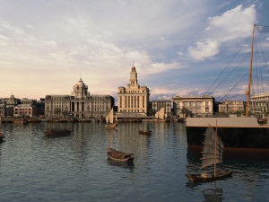 shanghai bund 3D-Modell