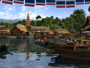 thai architecture Modèle 3D