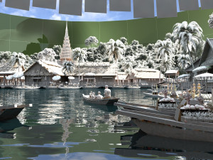 thai architecture Modèle 3D