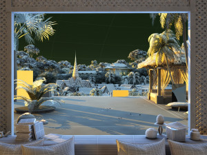 thai architecture 3D 모델