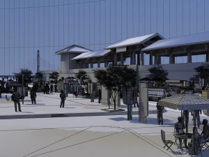 commercial street 3D Model