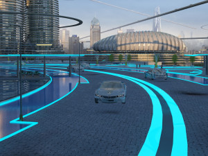 futuristic city 3Dモデル