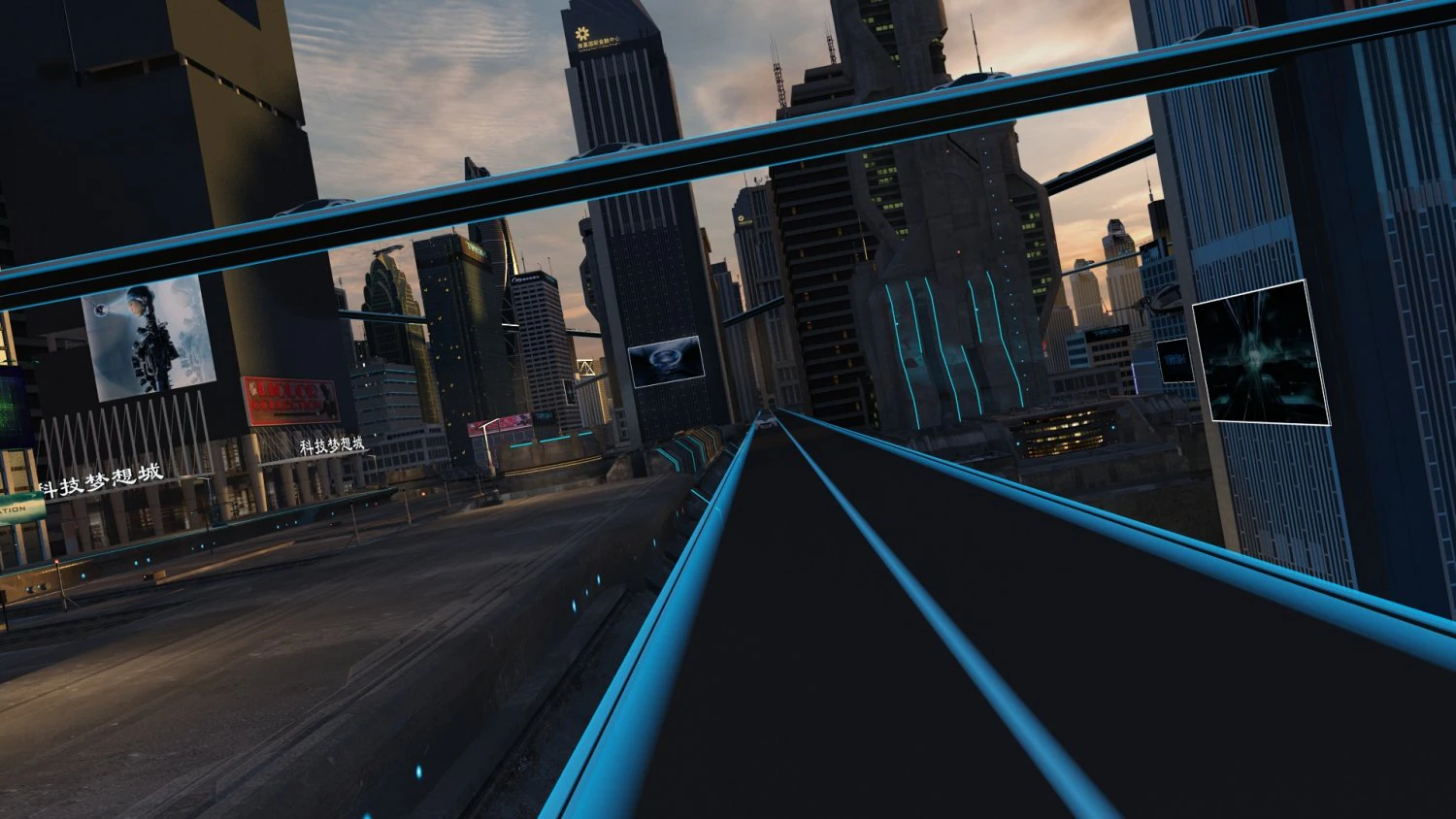 futuristic city 3D Model .c4d .max .obj .3ds .fbx .stl .blend 