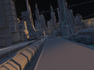 futuristic city Modèle 3D
