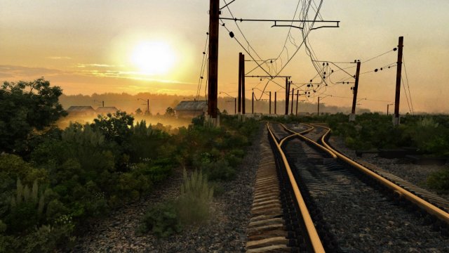 railway 3Dモデル .c4d .max .obj .3ds .fbx .stl .blend 