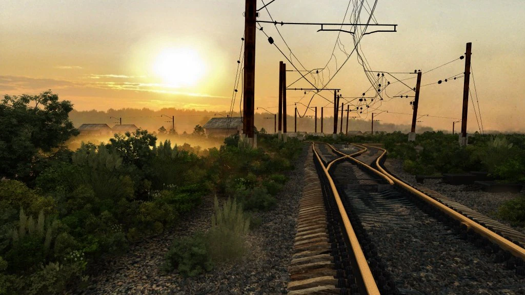 railway 3D Model .c4d .max .obj .3ds .fbx .stl .blend 