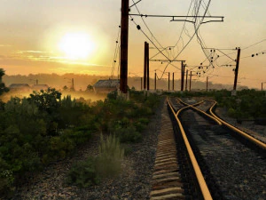 железная дорога 3D Модель