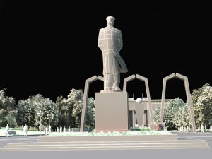 university campus 3D 模型