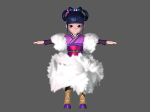 cartoon beauty Modelo 3D