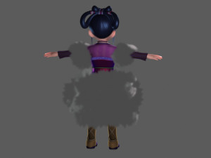 cartoon beauty 3D 모델
