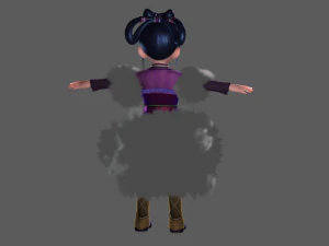 cartoon beauty 3D Model