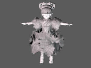cartoon beauty 3D 모델