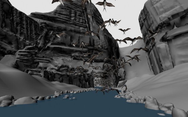 swallow cave 3D Model .c4d .max .obj .3ds .fbx .stl .blend 