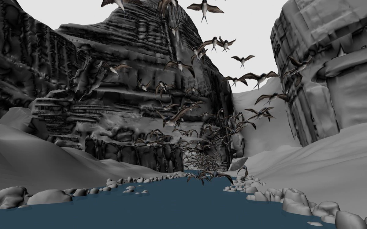 swallow cave 3D Model .c4d .max .obj .3ds .fbx .stl .blend 