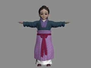 мультфильм старушка 3D Модель