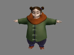 мультиплікаційні діти 3D Модель