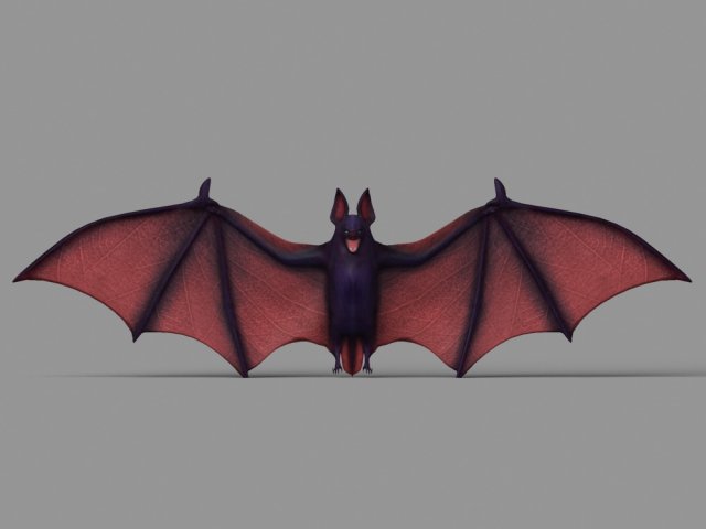 cartoon bats Modelo 3D .c4d .max .obj .3ds .fbx .stl .blend 