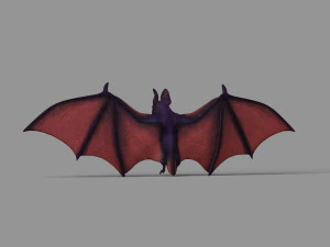 cartoon bats 3D Model