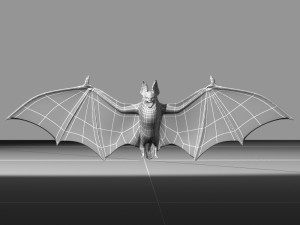 cartoon bats Modelo 3D