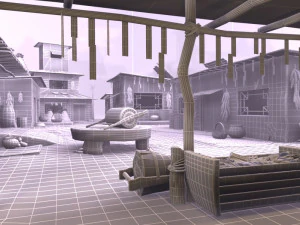 cartoon farmhouse 3D Model