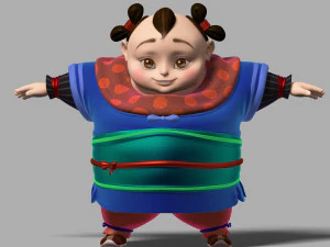 만화 캐릭터 3D 모델