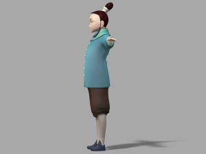 cartoon characters 3D 모델