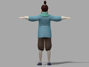 cartoon characters 3D 모델
