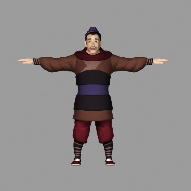 cartoon characters 3D Model .c4d .max .obj .3ds .fbx .stl .blend 