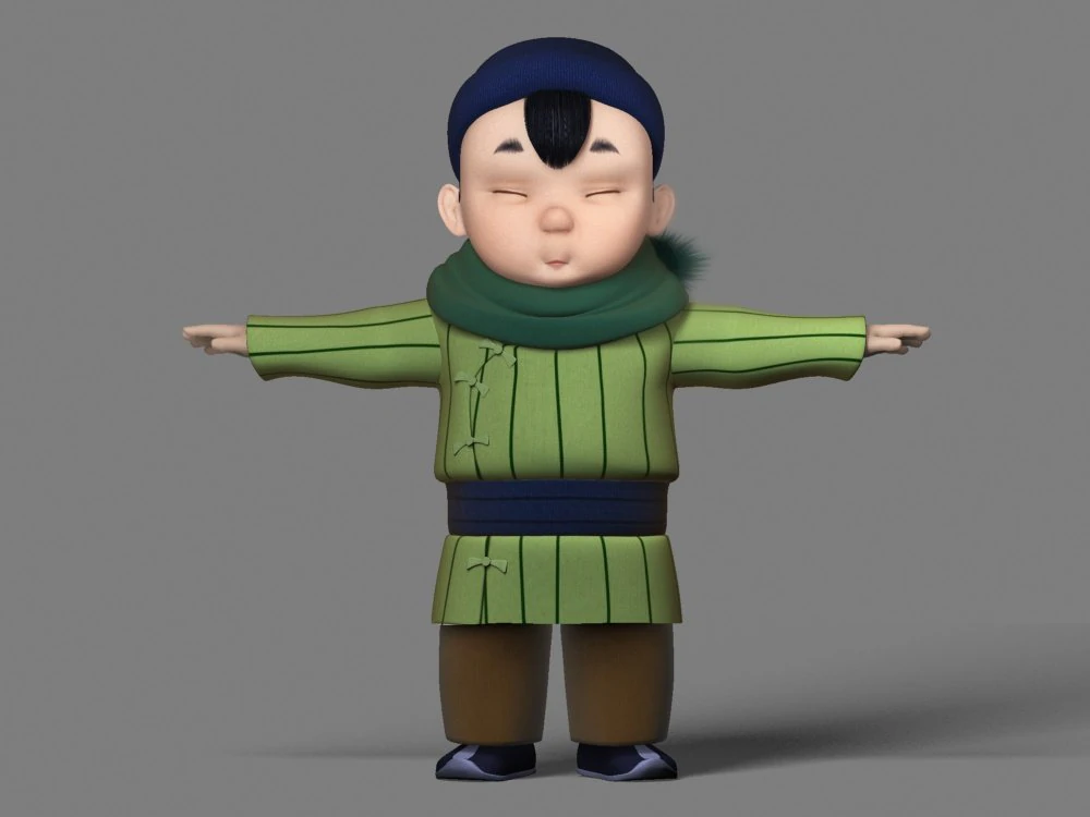 cartoon characters 3D Model .c4d .max .obj .3ds .fbx .stl .blend 