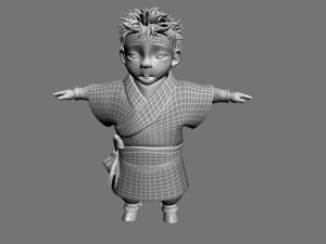 cartoon characters 3D 모델