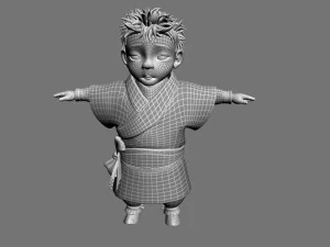 cartoon characters 3D Model
