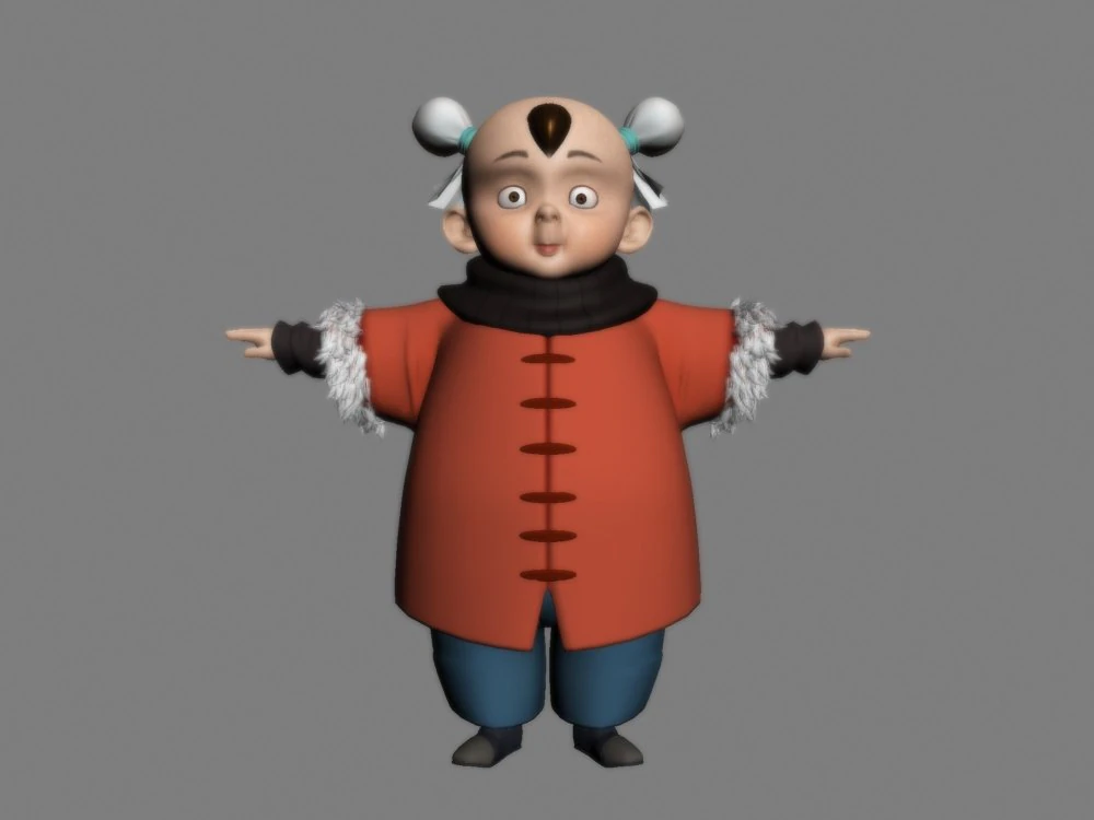 cartoon characters 3D Model .c4d .max .obj .3ds .fbx .stl .blend 