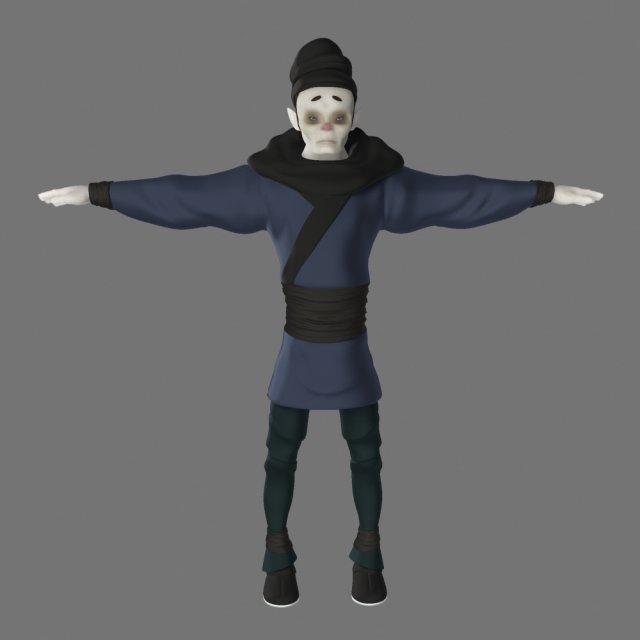 cartoon characters 3D Model .c4d .max .obj .3ds .fbx .stl .blend