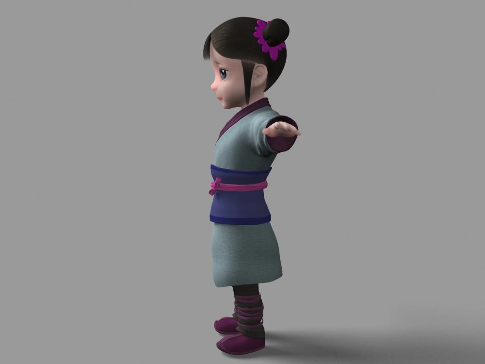 cartoon characters 3D Model .c4d .max .obj .3ds .fbx .stl .blend 