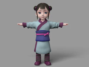 cartoon characters 3D Model